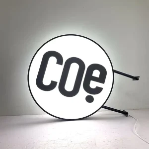 Custom LED Light Box Advertising Sign Board Slim Aluminum Frame Wall Mounted Illuminated Signage for Restaurant Storefront