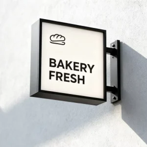 Custom LED Outdoor Advertising Light Box for Retail Stores and Malls Reinforced Acrylic Frame Sign