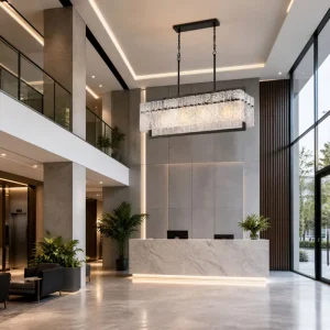 Custom Large Crystal Chandelier Luxury Lighting Solution for Hotel Lobby Grand Hall and Hospitality Projects