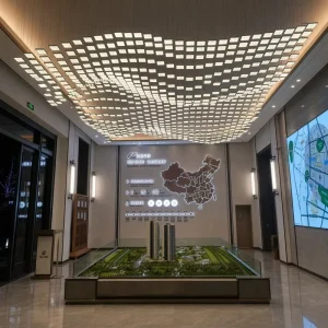 Custom Large LED Chandelier Acrylic Big Pendant Lamp Project Engineering Lighting for Ballroom Hotel Lobby Sales Center