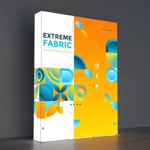 Custom Large Portable LED Pop Up Display Aluminum Frame Fabric Light Box Backdrop Stand Trade Show Displays Custom Sizes