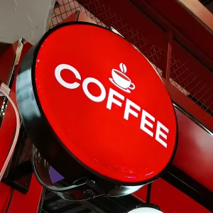 Custom Led Advertising Sign 360 Rotating Lightbox Sign Spinning Outdoor Shop Sign Advertising Revolving Light Box