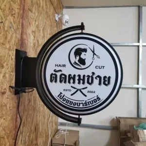 Custom Led Rotating Round Advertising Light Box Signage Led Rotating Advertising Light Box Sign Outdoor Shop Store Sign