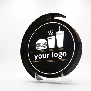 Custom Letreros De Cajas De Luz Anime Fabric Two Sided Acrylic Metal Logo Outdoor LED 3D Advertising Light Boxes Sign