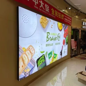 Custom Light Boxes Restaurant Cafe Indoor Wall Lightbox Signboard Display Fabric Fronted LED Light Box