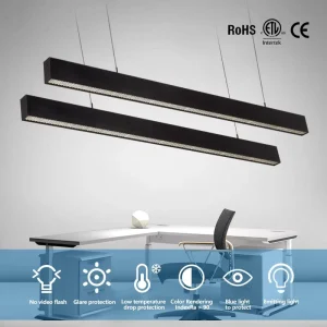 Custom Linear Pendant Hanging Decorative Office Bedroom IP20 LED Linear Light