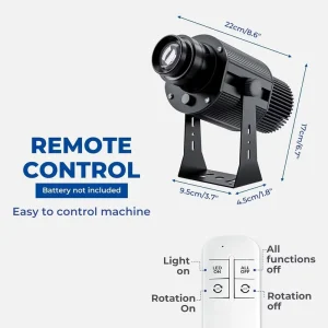 Custom Logo Aluminum Gobo Projector Multi-Power 10W/20W/30W Door Advertising Outdoor Waterproof IP67 HD Bright Sign Wall