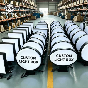 Custom Logo Double Sided LED Light Box Indoor Outdoor Durable Aluminum Frame Easy Graphic Change