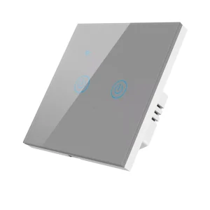 Custom Logo EU Standard Zigbee Connection Touch Glass Panel Smart Light Switch for Residential Commercial Smart Touch Switch