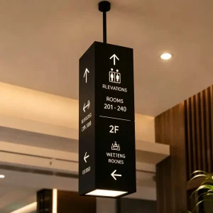 Custom Logo LED Light Box Sign Outdoor Business for Shop Sign Lights Hotel Wayfinding