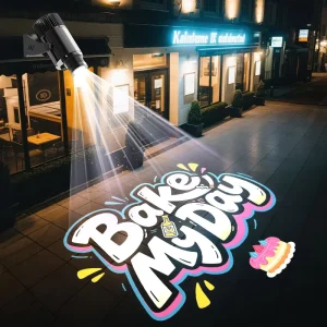 Custom Logo Projector Light Outdoor Waterproof Gobo Projector 40W 60W 100W 150W 200W LED Advertising Lights for Business Branding