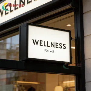 Custom Logo Rectangle Wall Mounted Acrylic Light Box Signs for Exhibitions and Advertising