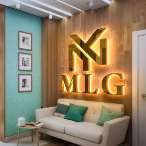 Custom Logo Signs Letters Shop Advertising Board LED Business Signage 3D Acrylic Backlit Light