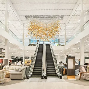 Custom Luxury Chandelier High Ceilings Indoor Decorative Lighting Hotels Villas Shopping Mall Ceiling Pendant Light