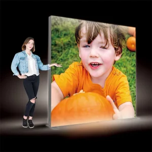 Custom Made Rectangle Frame Display Double sided Indoor Advertising PVC SEG Light Box Portable