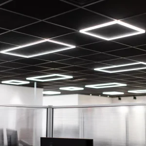 Custom Modern Industrial Home Office Workshop LED Suspension Ceiling Panel Light