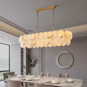 Custom Modern Luxury Marble LED Chandelier Pendant Lights for Restaurant Kitchen Dining Room Home 2 Year Warranty