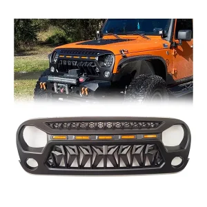Custom Modify 4×4 Offroad Front Bumper Car Led Grille for Jeep Wrangler JK 07-18