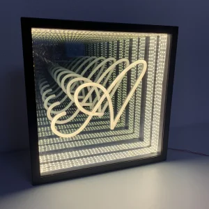 Custom Multi-Layer LED Infinity Neon Logo Sign Acrylic Light Box Outdoor Sign Infinity Mirror Luminous Sign