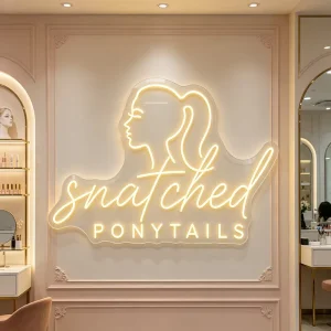 Custom Neon Sign LED Logo Light Brand Sign Illuminated Company Sign Display Rack Decor Panel Lighting for Retail Beauty Store