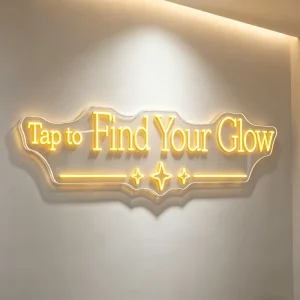 Custom Neon Sign Logo Light LED Company Sign Personalized Brand Sign Display Stand Lighting Decor Panel for Shop