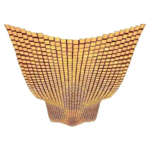 Custom Non standard Modular Matrix LED Fishing Line Project Chandelier Wave Curve Spliced Cube Suspended Ceiling Light Iron