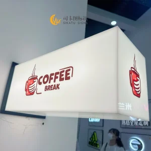 Custom Outdoor Acrylic Lightbox Advertising Double-Sided LED Light Box Board Box Sign Advertising LED Light Box Business Signage