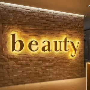 Custom Outdoor LED Advertising Signage Letter Sign Stainless Steel and Acrylic for Company Decorations Red Light Effect