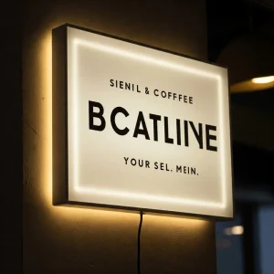 Custom Outdoor Waterproof LED Light Box Sign Double Sided Projecting Acrylic Signboard for Coffee Shop