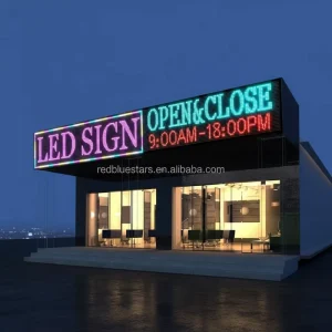 Custom P10 Outdoor Scrolling LED Sign WIFI Control Full Color High Brightness SMD Technology Programmable