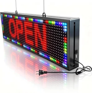 Custom P10 RGB Outdoor Moving Message Display Full Color LED Display Scrolling Sign Programmable Display for Outdoor