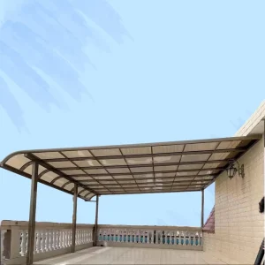 Custom Patio Cover Terrace Canopy Waterproof UV Protection Polycarbonate Sheet Aluminum Frame