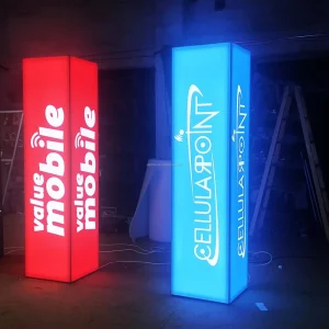 Custom Printed Portable LED Light Box Backlit Trade Show Booth Display Walls for Advertising Poster