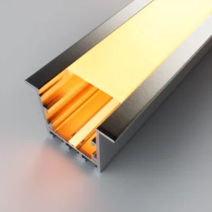 Custom Recessed LED Light Anodized Aluminium U Channel Wall Mounted Wardrobe Profiles and All Kinds Aluminum Extrusion Profile