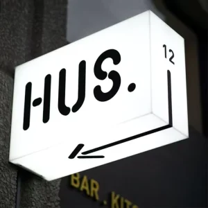 Custom Rectangle Acrylic Decorative Light Box for Cafe Restaurant Standing Hanging LED Signage Weatherproof