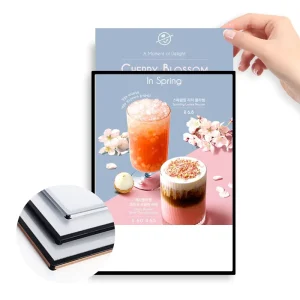 Custom Rectangle LED Slim Light Box Aluminum Frame Tempered Glass for Cinema Restaurant Advertising Waterproof