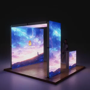 Custom SEG LED Light Box Business Trade Show Exhibition Booth Display Stand