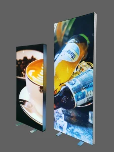 Custom Service Aluminum Light Box OEM Dustproof Acrylic Signboard for Business Advertising Storefront Display