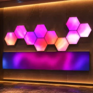 Custom Shape Light Box Manufacturer Polygon LED Advertising Sign Illuminated Logo for Brand Stores Coffee Shops Jewelry Stores