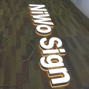 Custom Shop Storefront Metal Logo Sign Luminous Letters Business Channel Letter for Outdoor Advertising