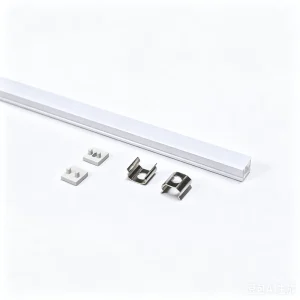 Custom Size Durable LED Strip Aluminium Housing U Type Extruded Profile LED Aluminum Channel With Milky White Diffuser