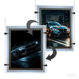 Custom Size High Brightness Slim LED Light Box Eco friendly Acrylic Waterproof CE RoHS Certified Wall Mounted Advertising Poster