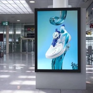 Custom Size LED Backdrop Light Box Lighting Fabric Banner Wall Stand Advertising Exhibition Aluminum Tension Fabric Light Box