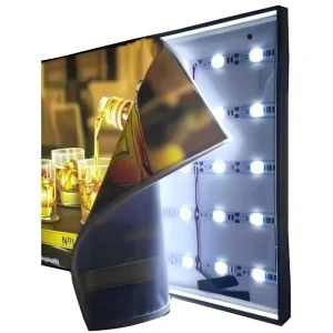 Custom Size Soft Film Light Box Snap Frame Backlit LED Panel with Quick Graphic Change for Store Window