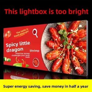 Custom Soft-film LED Advertising Sign Wall-mounted Display for Stall Signage Fabric-wrapped showcase Ultra-thin Light Box