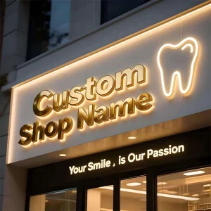 Custom Stainless Steel Backlit Advertising Sign Outdoor LED Letter Sign 3D LED Channel Letter for Supermarket Name