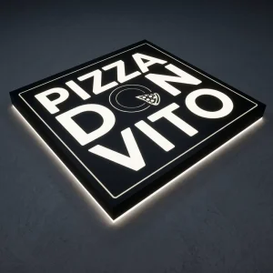 Custom Stainless Steel Frame LED Wall Mounted Advertising Light Box Waterproof Design Display Shop