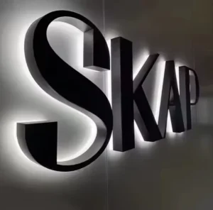 Custom Storefront Backlit Sign for Business Outdoor Indoor Backlit Logo Board 3D LED Channel Gold Color Letter Backlit Sign