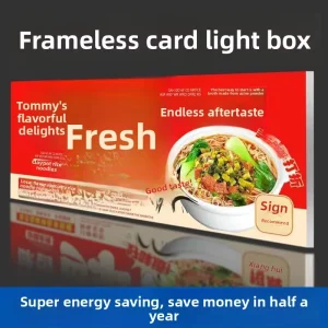 Custom UV Soft Film Cab Lightbox Advertising Sign LED Lit Outdoor Waterproof Power Saving Storefront Stall Lightbox