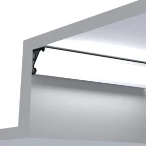 Custom V Shape Aluminum Corner Cabinet Lighting Surface Mount Under Counter Lamp Manufacturer